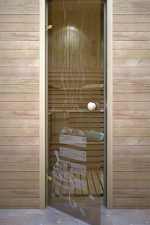 Стеклянные двери для бани и сауны