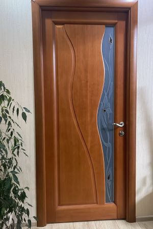 Стекло с матовым рисунком и фьюзингом