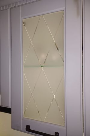 Стекло с алмазной гранью для межкомнатных дверей.