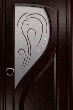 Фигурное матовое стекло с рисунком для дверей