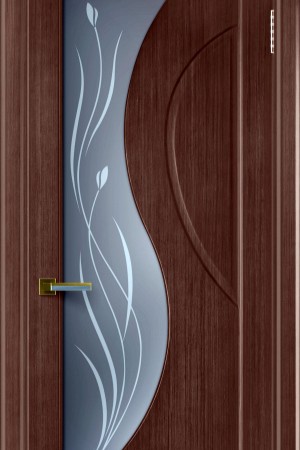 Фигурные стекла в межкомнатной двери 