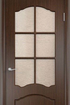 Фигурные стекла в межкомнатной двери 