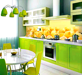 Стеклянные фартуки.