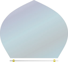 Зеркало с полочкой