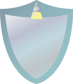 Фигурные зеркала.