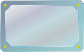 Фигурные зеркала.