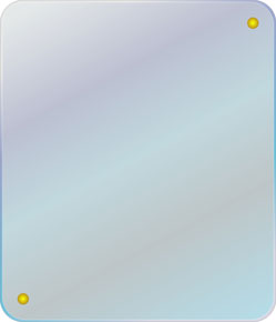 Фигурные зеркала.