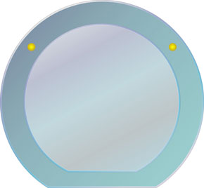 Фигурные зеркала.