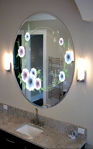 Фотопечать на зеркале