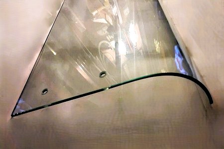 Гнутые стекла с прямой частью.