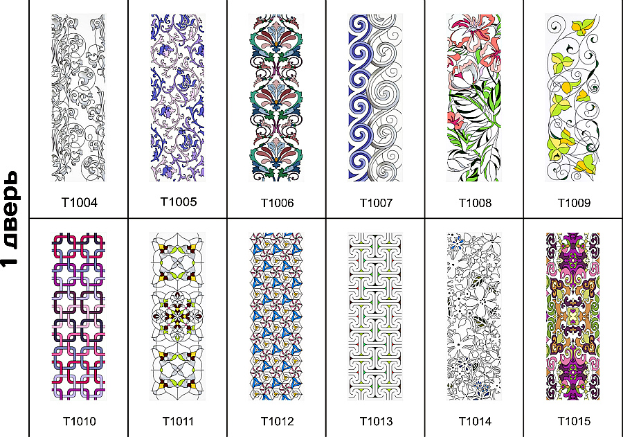 Цветные витражи для мебельных фасадов