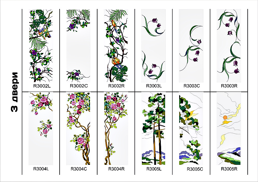 Изготовление витража двери