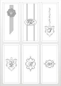 Матовый витраж: Монограмма