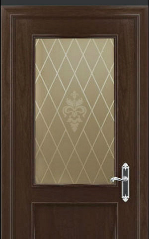 Пескоструйный матовый рисунок.