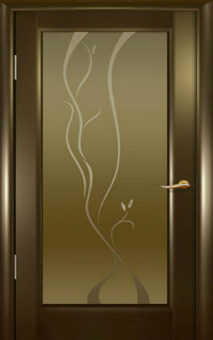 Пескоструйный матовый рисунок.