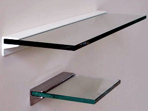 Прямые стеклянные полки