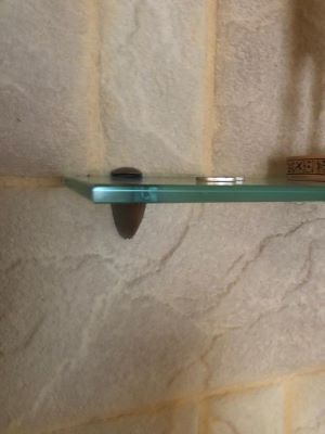 Прямые стеклянные полки