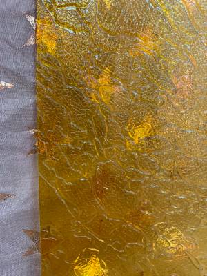 Стекло для дверок в размер Дельта золотое