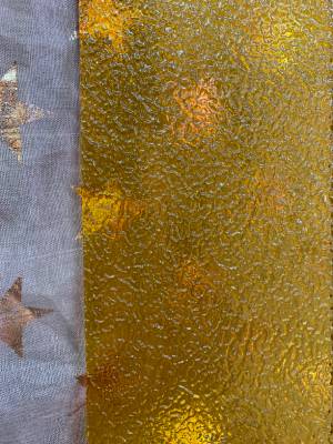 Узорчатое стекло Росса золото