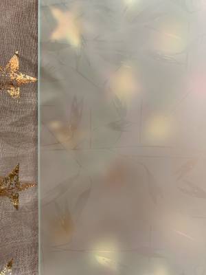 Рифленое стекло Плавни бесцветное 