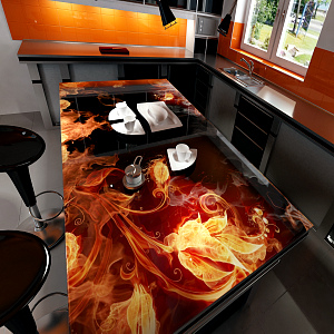 Столешницы с фотопечатью.