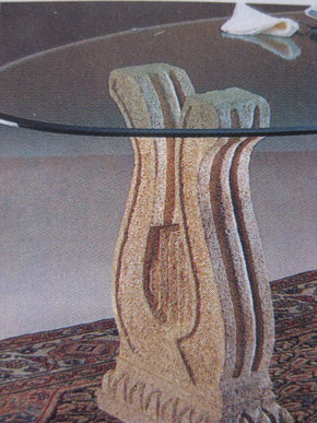 Толстое стекло для столешницы на заказ