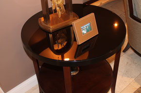 Столешница на круглый деревянный стол