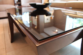 Бронзовое стекло на журнальный стол
