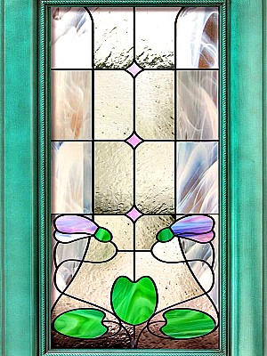 ВИТРАЖ В ДВЕРЦЫ